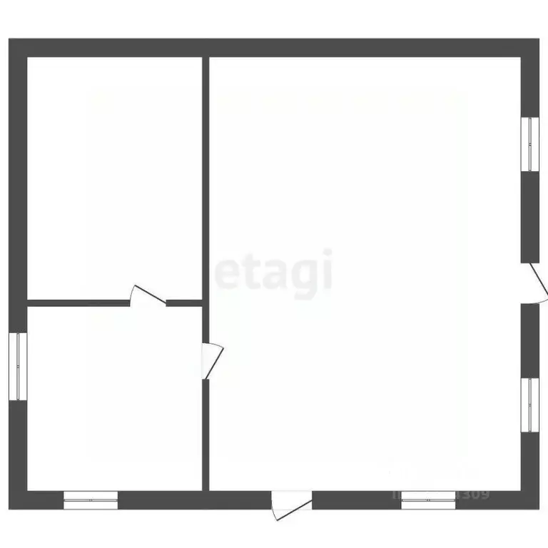 Дом в Мордовия, Лямбирский район, Саловское с/пос, с. Еремеево  (45 м) - Фото 2