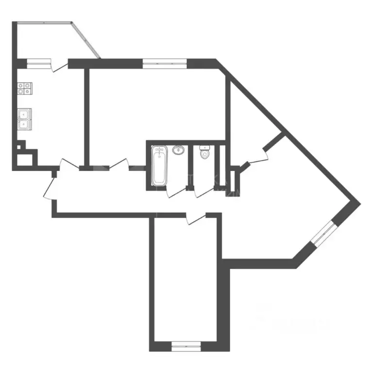 3-к кв. Тюменская область, Тюмень ул. Тимофея Чаркова, 81 (85.3 м) - Фото 1