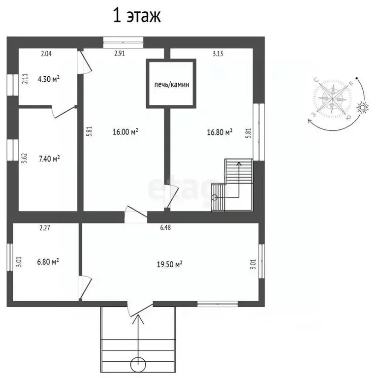 Дом в Тюменская область, Тюмень Территория СОСН Русское Поле,  (71 м) - Фото 2
