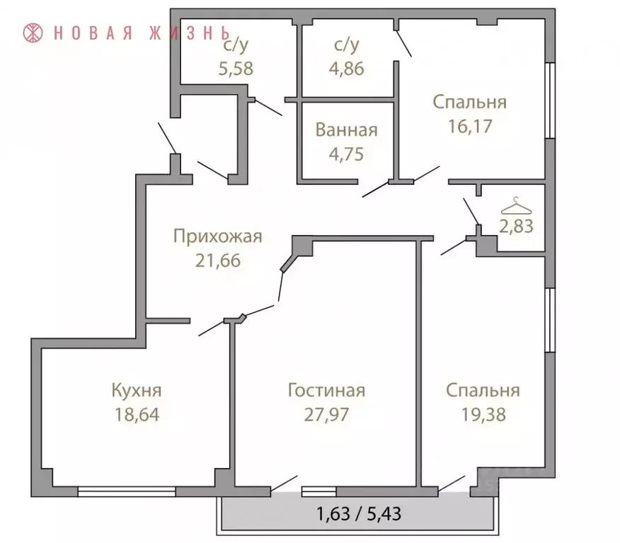 3-к кв. Самарская область, Самара ул. Водников, 99-105 (124.9 м) - Фото 0