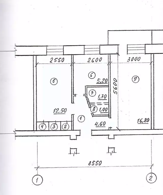 2-к кв. Приморский край, Лесозаводск ул. 9 Января, 59 (42.7 м) - Фото 2