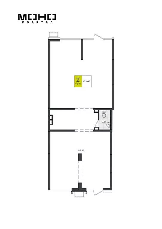 Офис (102.43 м) - Фото 2