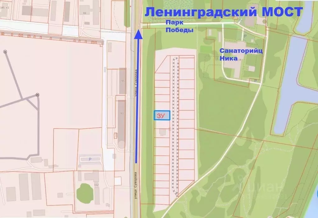 Участок в Омская область, Омск ул. Суворова, 110 (11.0 сот.) - Фото 1