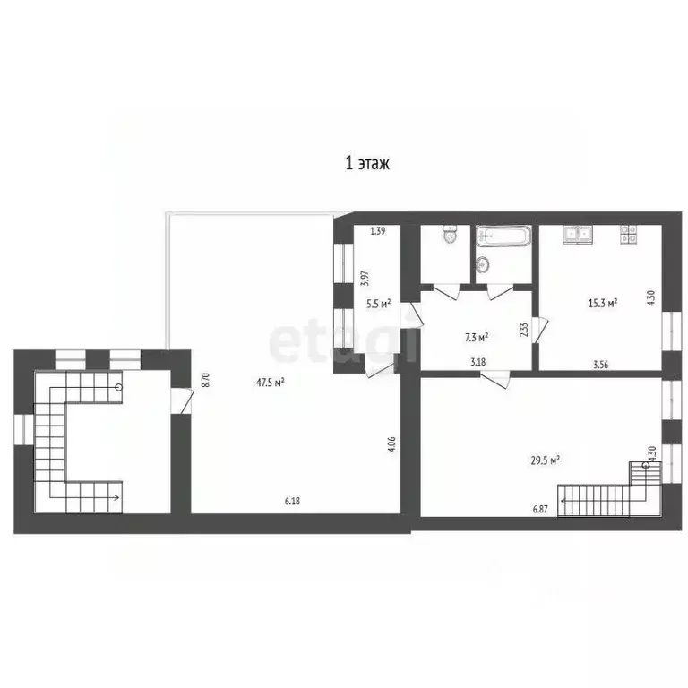 3-к кв. Псковская область, Псков Советская наб., 5 (116.6 м) - Фото 2