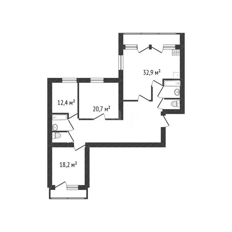 4-комнатная квартира: Белгород, улица 5 Августа, 31 (133 м) - Фото 1