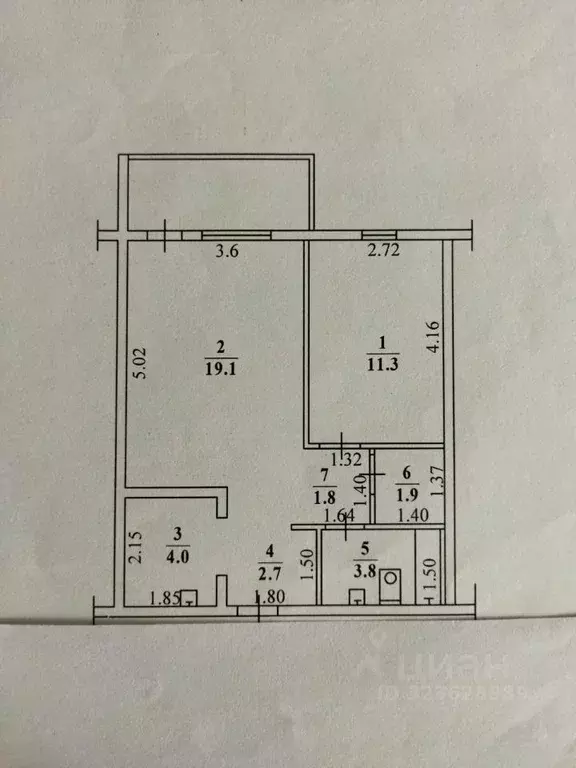 2-к кв. Саха (Якутия), Якутск Борисовка-2 мкр, 5 (45.0 м) - Фото 1