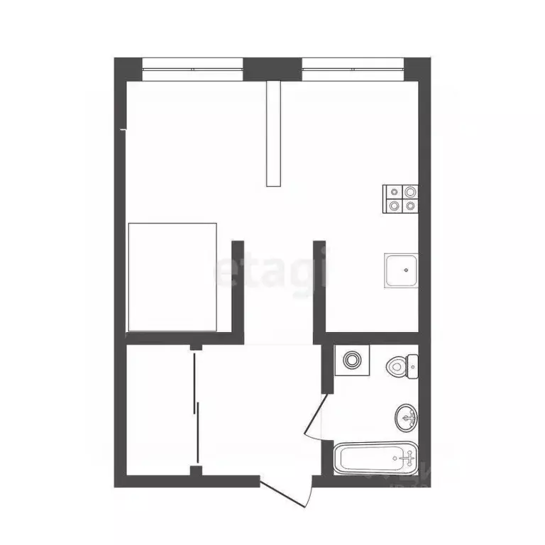 1-к кв. Московская область, Химки ул. Озерная, 10 (43.0 м) - Фото 1
