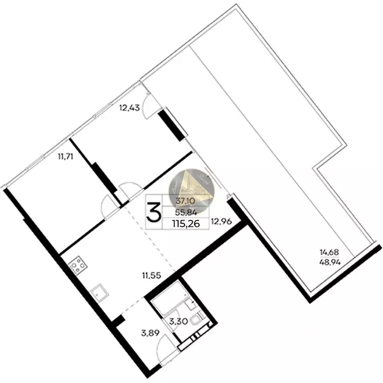 2-к кв. Крым, Алушта муниципальный округ, пос. Семидворье пер. ... - Фото 2