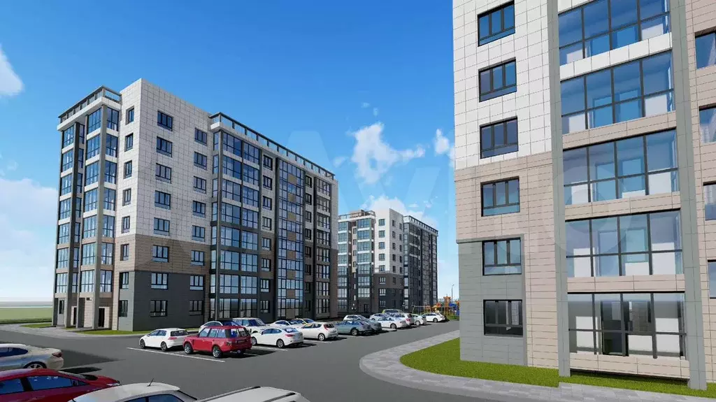1-к. квартира, 49,5 м, 6/9 эт. - Фото 0