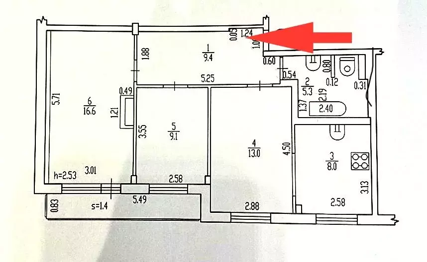 3-к кв. Брянская область, Брянск ул. Ромашина, 38 (61.4 м) - Фото 1