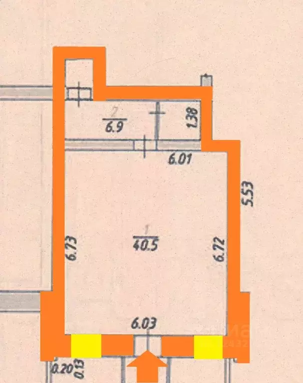 Торговая площадь в Орловская область, Орел ул. Фомина, 9 (53 м) - Фото 2
