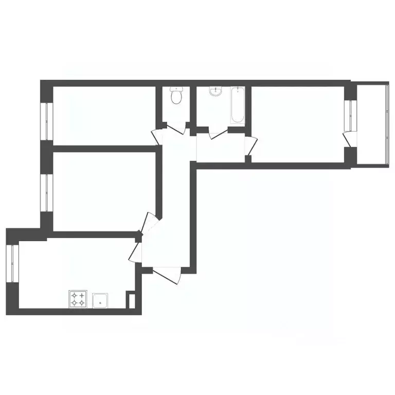 3-к кв. Пермский край, Пермь Сокольская ул., 10Б (71.2 м) - Фото 2