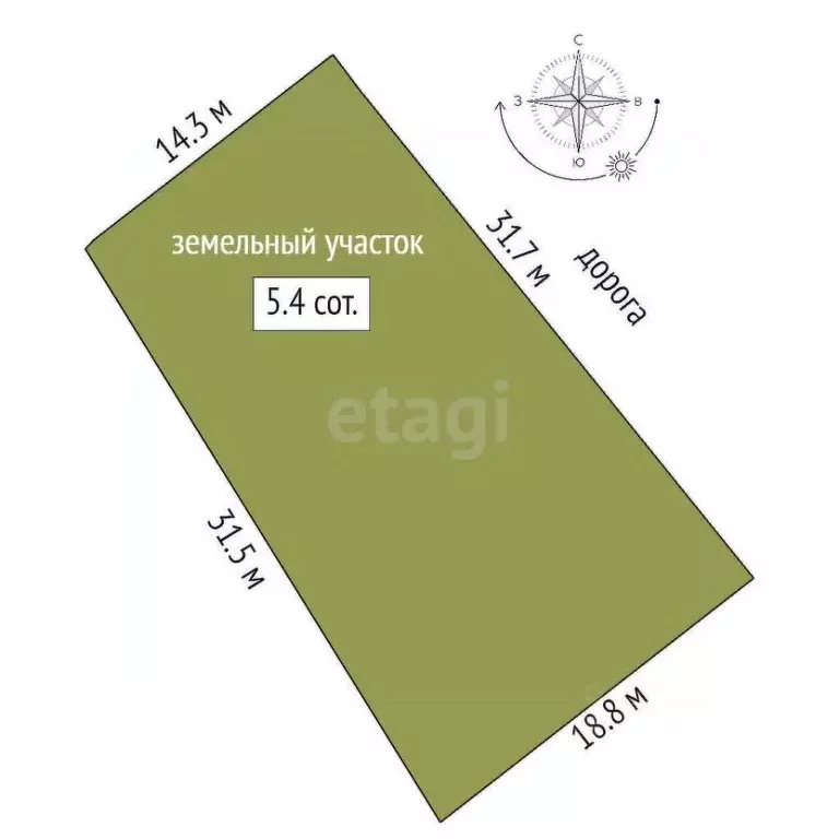 Участок в Ростовская область, Аксайский район, Старочеркасская ст-ца  ... - Фото 2