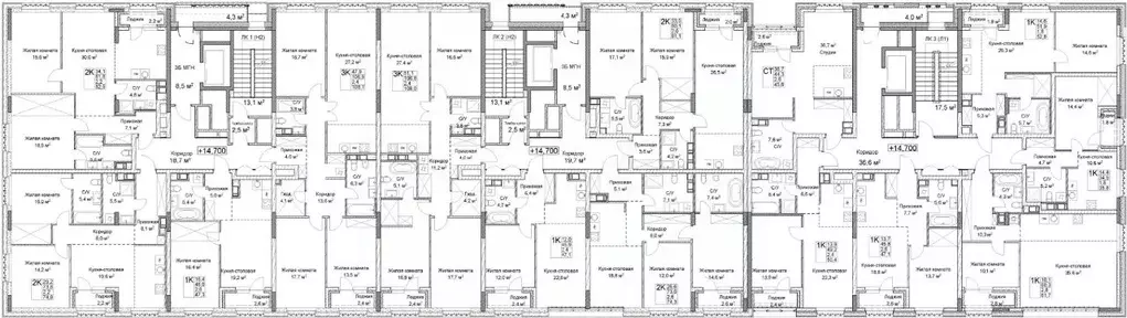 2-к кв. Нижегородская область, Нижний Новгород ул. Максима Горького, ... - Фото 2