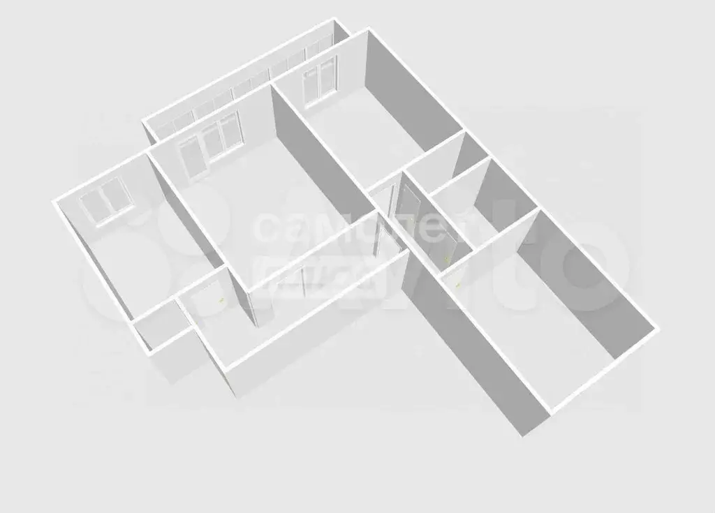 3-к. квартира, 64,6 м, 4/9 эт. - Фото 1