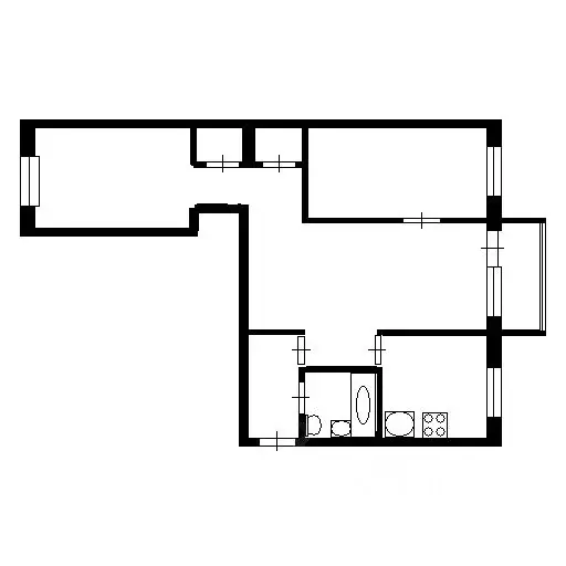 3-к кв. Кемеровская область, Кемерово ул. Рукавишникова, 5 (55.0 м) - Фото 1