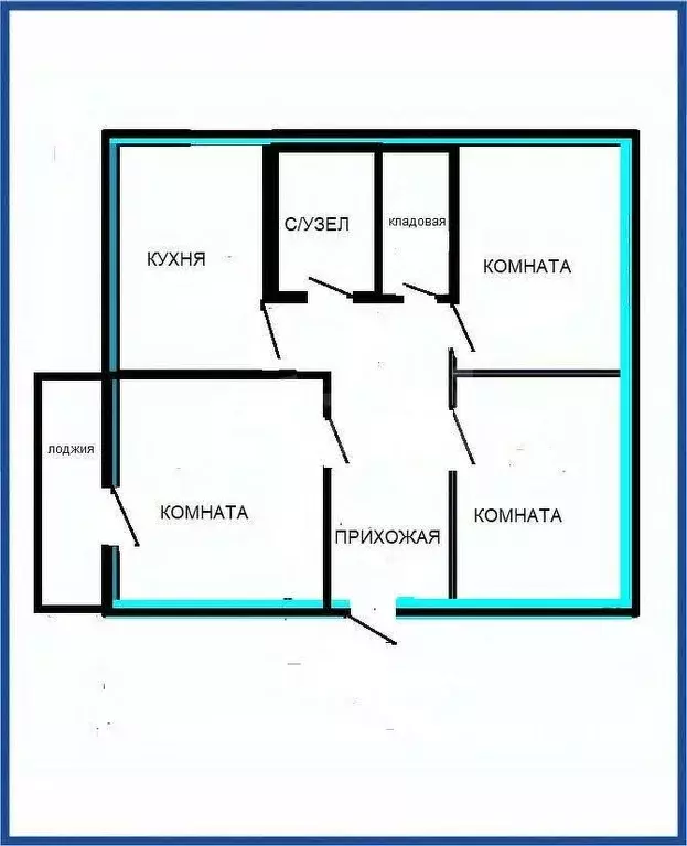 3-к кв. Курганская область, Курган Галкино ст., 5 (60.2 м) - Фото 2