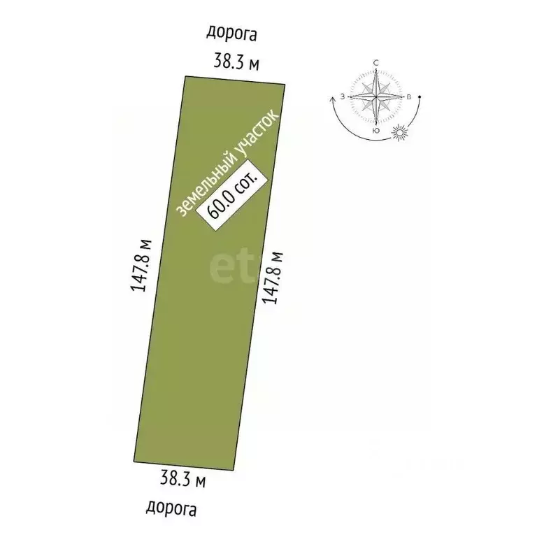 Участок в Крым, Кировский район, с. Абрикосовка ул. Восточная (59.99 ... - Фото 2