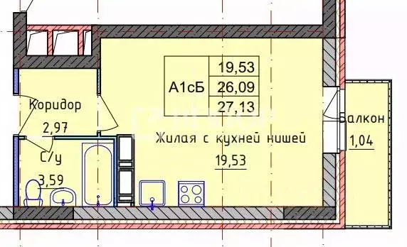 1-к кв. Ярославская область, Ярославль ул. Пашуковская, 11 (33.11 м) - Фото 2