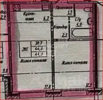 2-к кв. Алтайский край, Барнаул городской округ, Южный рп ул. Герцена, ... - Фото 2