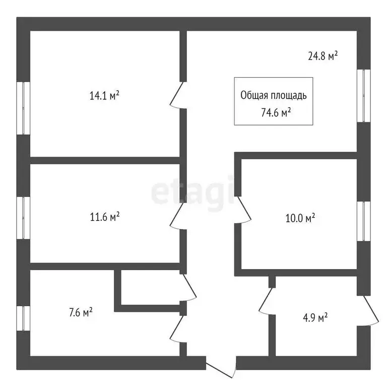 Дом в село Мамоново, Полевая улица (74.6 м) - Фото 2