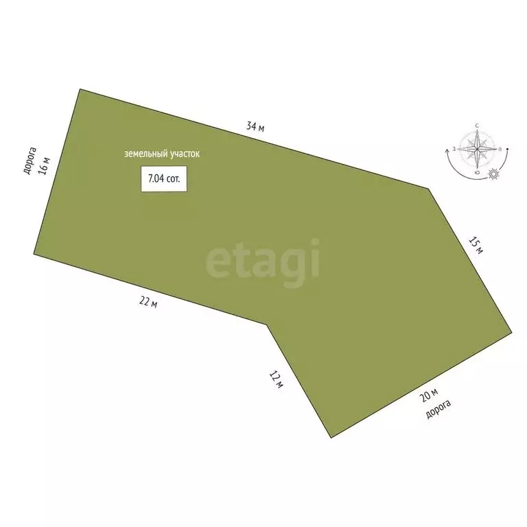 Участок в Береговое, переулок Дружбы (7 м) - Фото 1