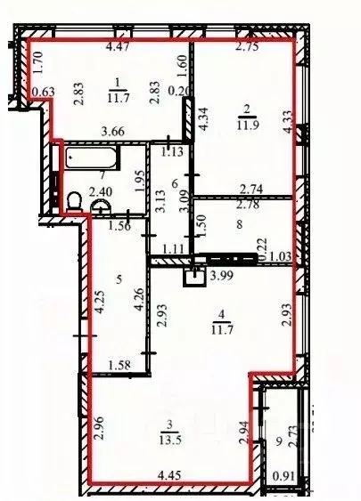 3-к кв. Свердловская область, Екатеринбург ул. Академика Ландау, 47 ... - Фото 1