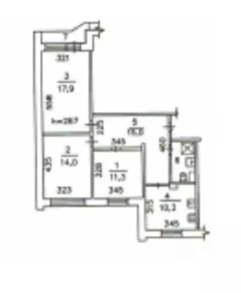 3-к кв. Московская область, Реутов Молодежная ул., 2 (72.4 м) - Фото 1