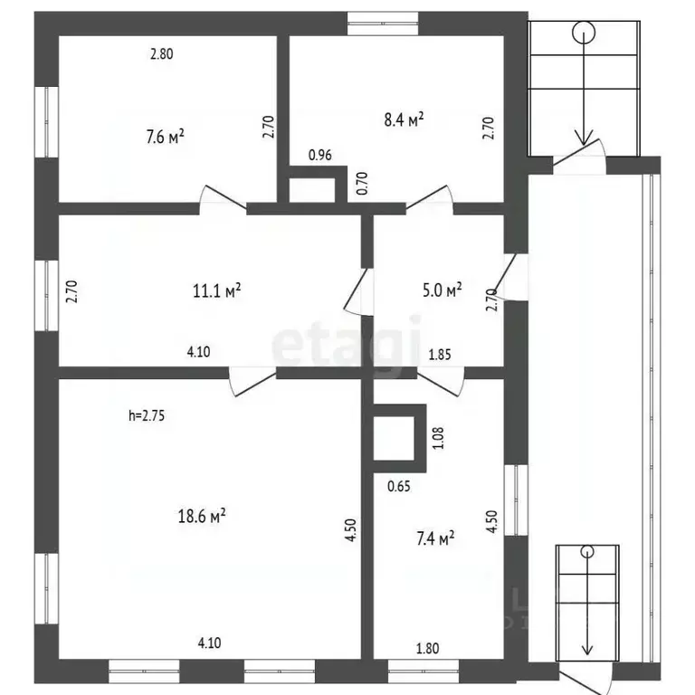 Дом в Воронежская область, Борисоглебск ул. Павловского, 39 (58 м) - Фото 2