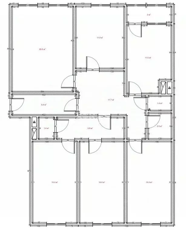 5-к кв. Санкт-Петербург ул. Маршала Казакова, 68к1 (118.7 м) - Фото 2
