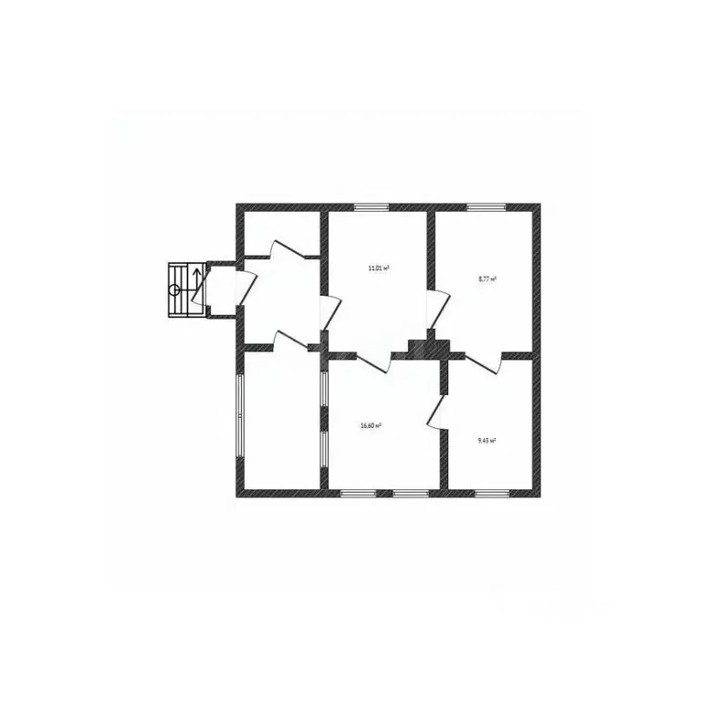 Дом в Белгородская область, Валуйки ул. Попова, 17 (46 м) - Фото 2