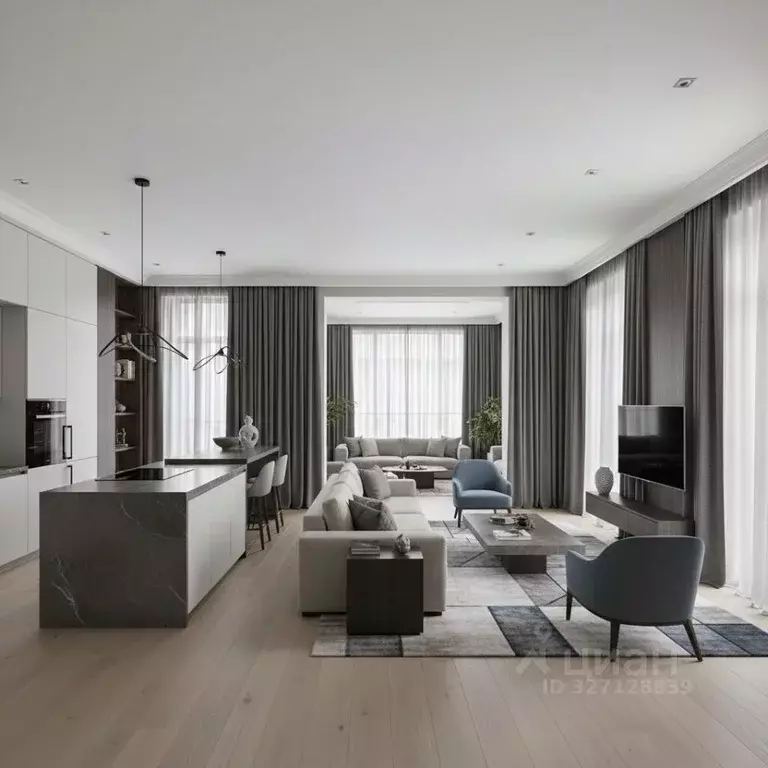 3-к кв. Москва ул. Большая Полянка, 9С1 (180.0 м) - Фото 1