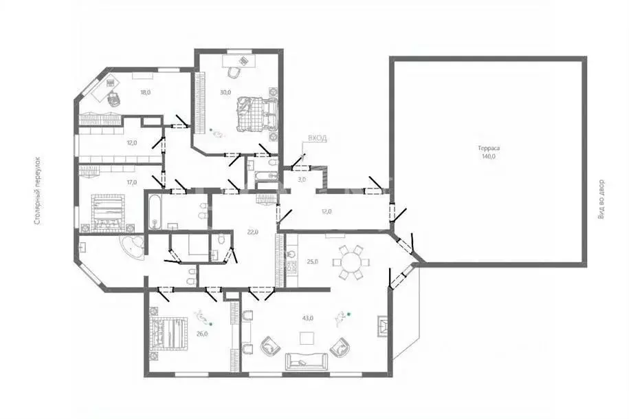 5-к кв. Москва Столярный пер., 2 (224.0 м) - Фото 1