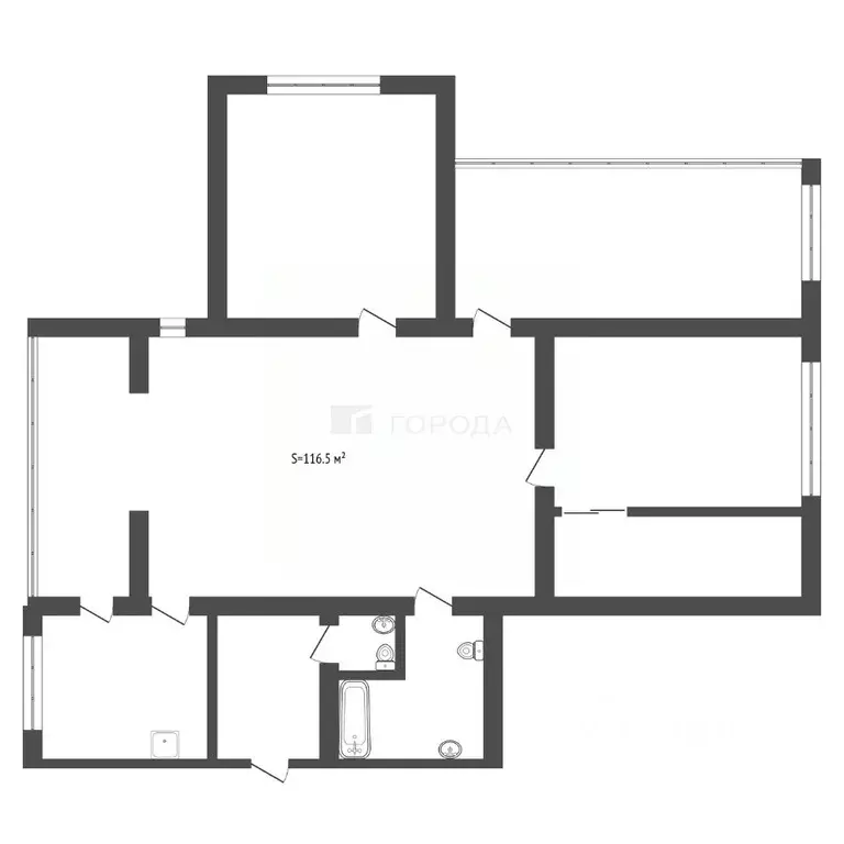 3-к кв. Алтайский край, Барнаул тракт Змеиногорский, 104А (116.5 м) - Фото 2