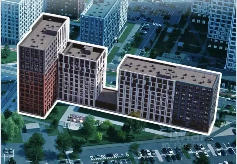 2-к кв. Калужская область, Калуга Московский Квартал жилой комплекс ... - Фото 2