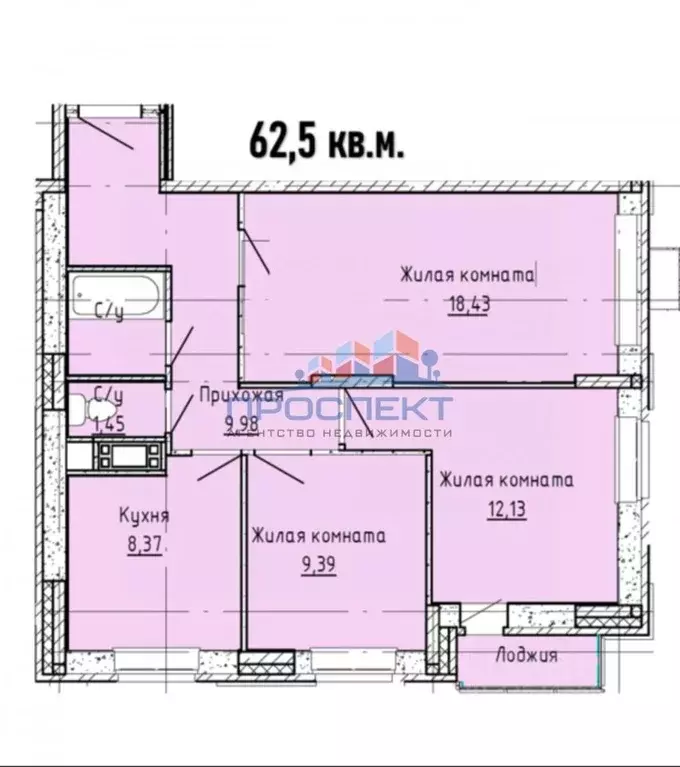 3-к кв. Московская область, Ступино ул. Горького, 12 (62.5 м) - Фото 2