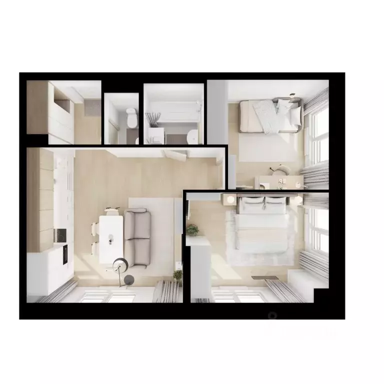 2-к кв. Московская область, Котельники Ковровый мкр, Томилинский ... - Фото 1