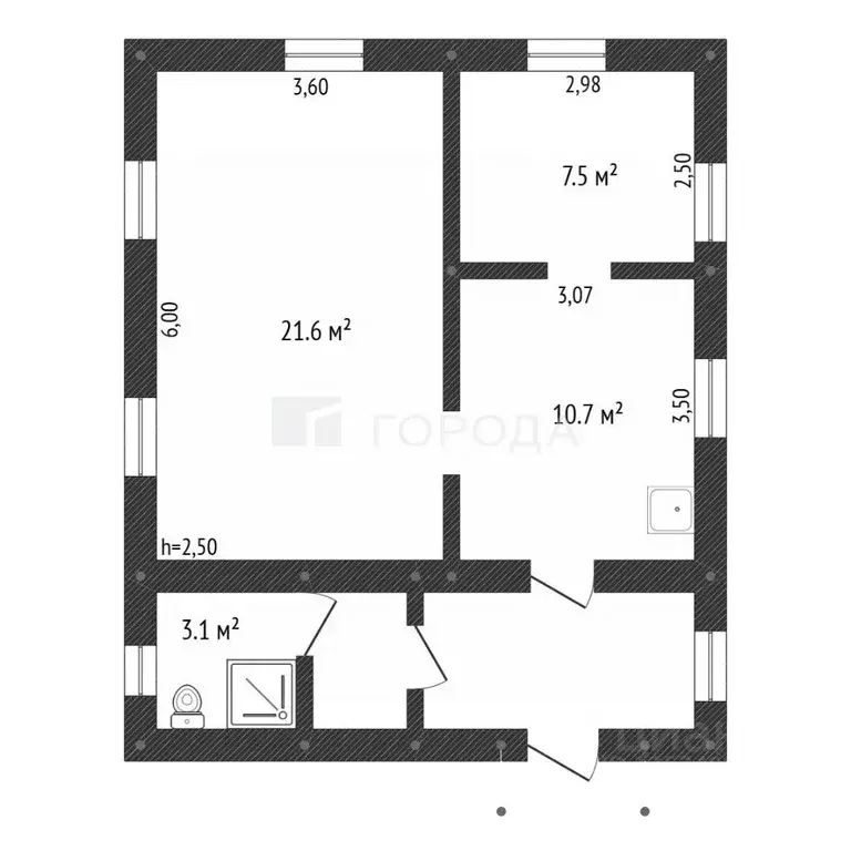 Дом в Алтайский край, Барнаул проезд 2-й Власихинский, 9 (51 м) - Фото 2