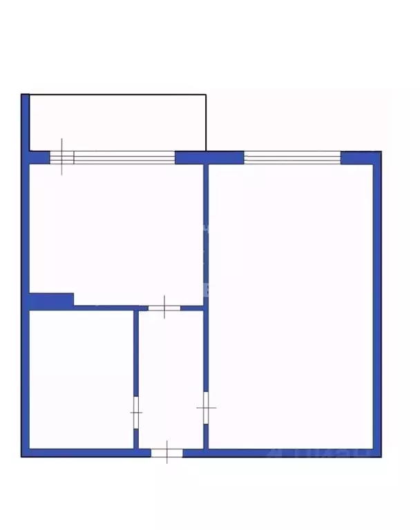 1-к кв. Кемеровская область, Кемерово просп. Шахтеров, 60А (28.7 м) - Фото 2