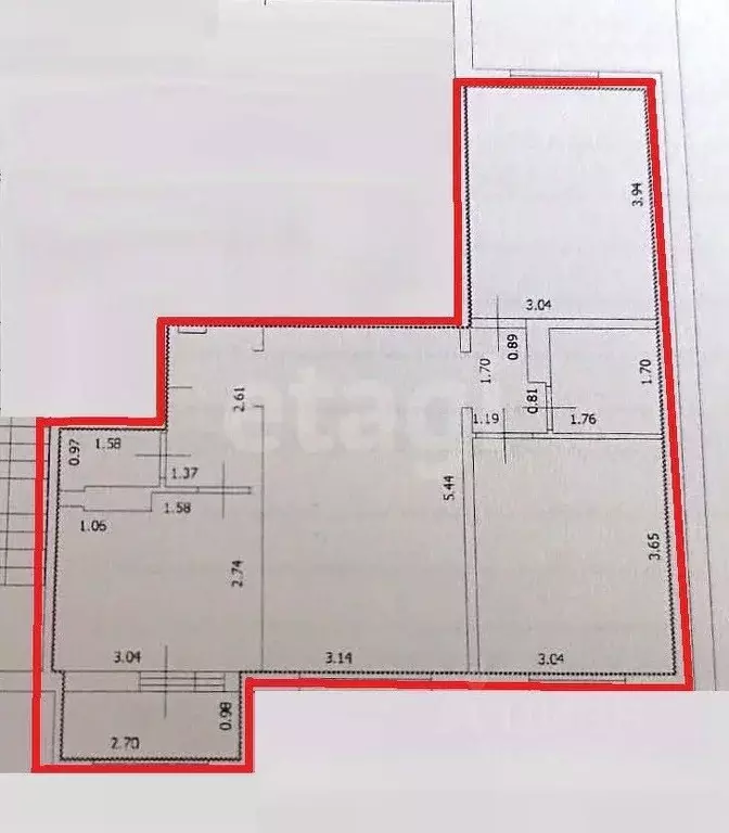 3-к кв. Сахалинская область, Южно-Сахалинск Крайняя ул., 35 (57.6 м) - Фото 2