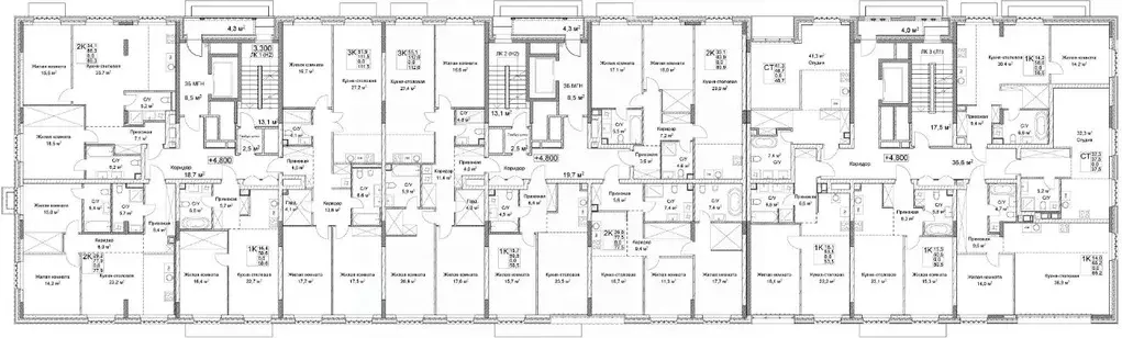 2-к кв. Нижегородская область, Нижний Новгород ул. Максима Горького, ... - Фото 2