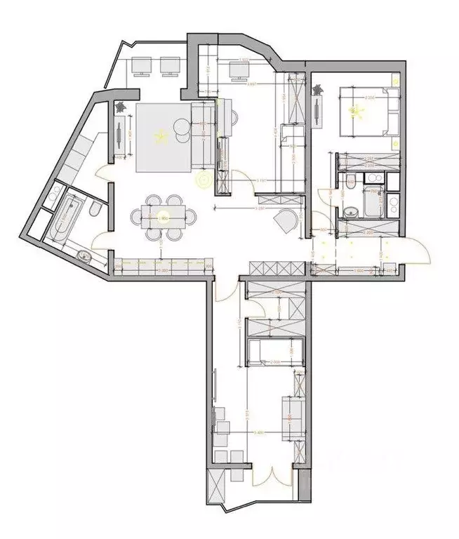 Квартира, 3 комнаты, 107.4 м - Фото 1