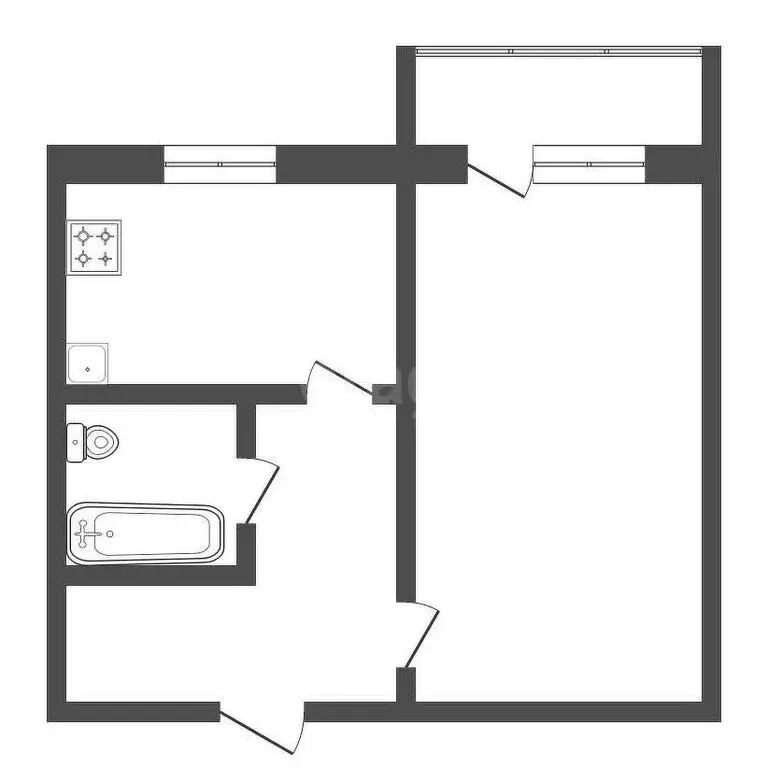 1-комнатная квартира: Благовещенск, 2-й микрорайон, улица Кантемирова, ... - Фото 0