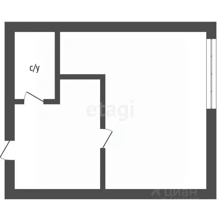Студия Владимирская область, Ковров Сосновая ул., 15/2 (13.1 м) - Фото 1