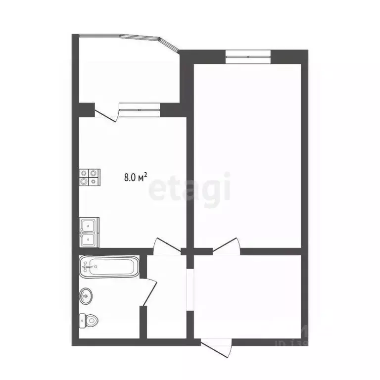 1-к кв. Тюменская область, Тюмень Антипино мкр, ул. Беловежская, 15 ... - Фото 1