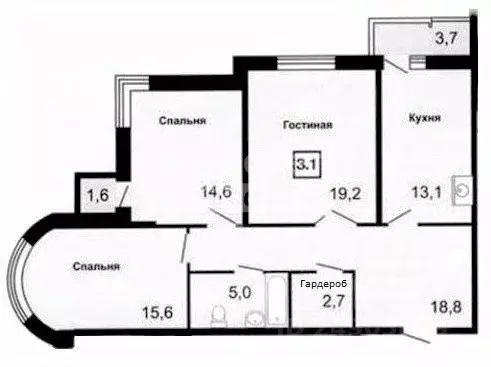 3-к кв. Свердловская область, Екатеринбург ул. Техническая, 158 (87.7 ... - Фото 1