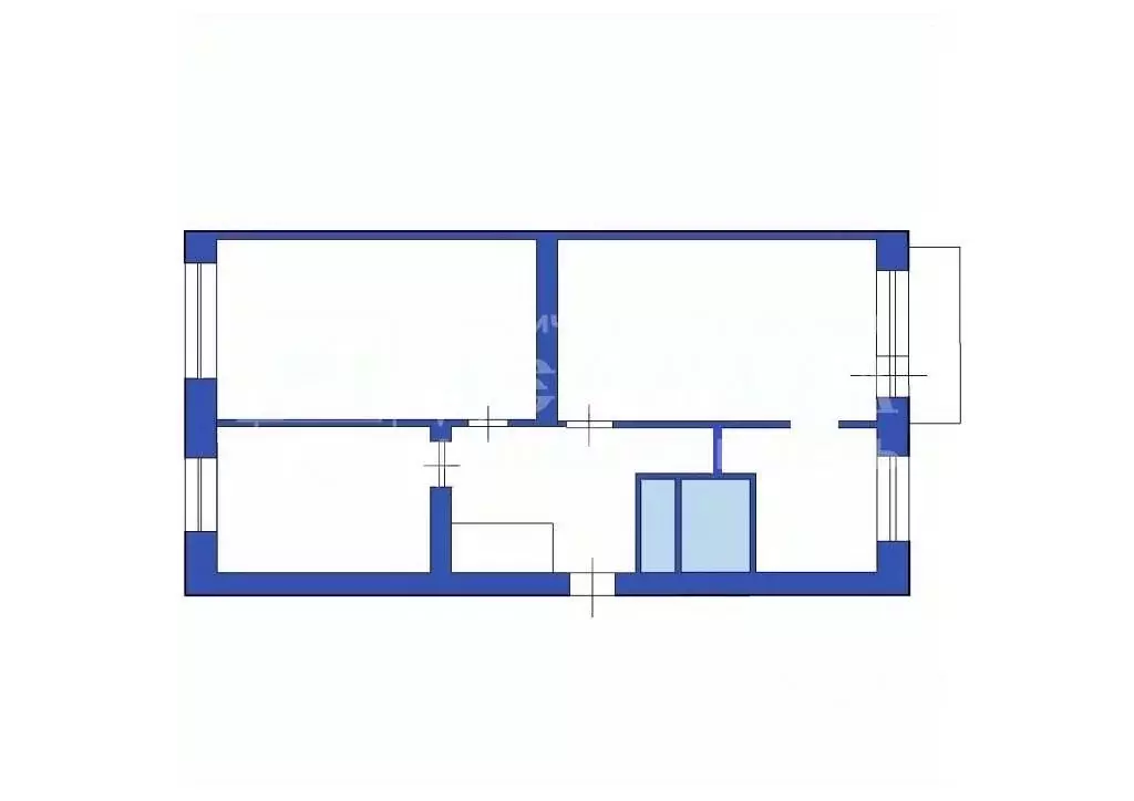 3-к кв. Кемеровская область, Ленинск-Кузнецкий просп. Ленина, 67/3 ... - Фото 2
