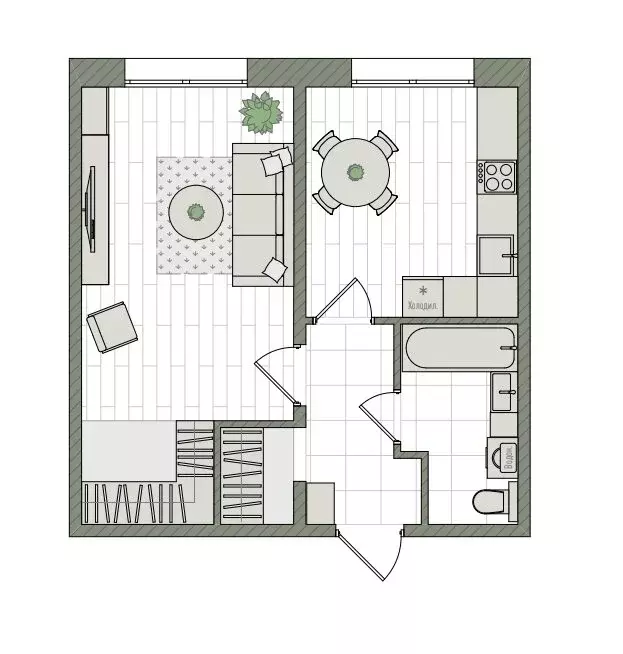 1-комнатная квартира: Киров, Прибрежный бульвар, 6 (39.6 м) - Фото 1