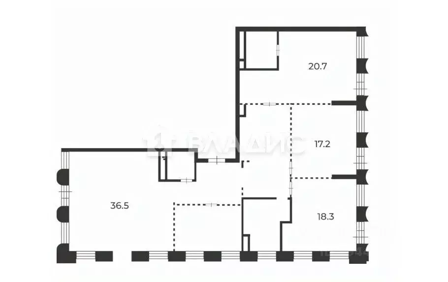 3-к кв. Москва ул. Светланова, 13 (148.7 м) - Фото 2