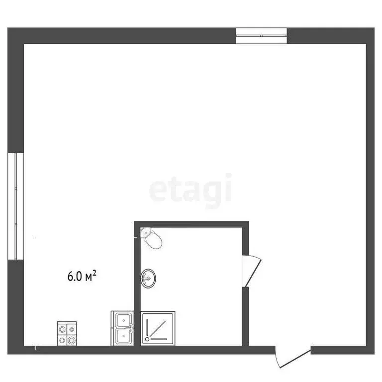 Квартира-студия: Тюмень, СНТ Тополя, 19-я улица, 90А (38 м) - Фото 1
